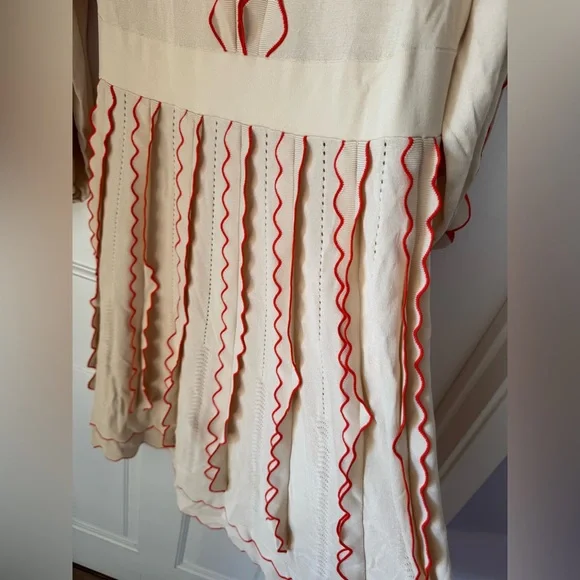 Zimmermann Beige and Red Midi Dress - Picture 5 of 9